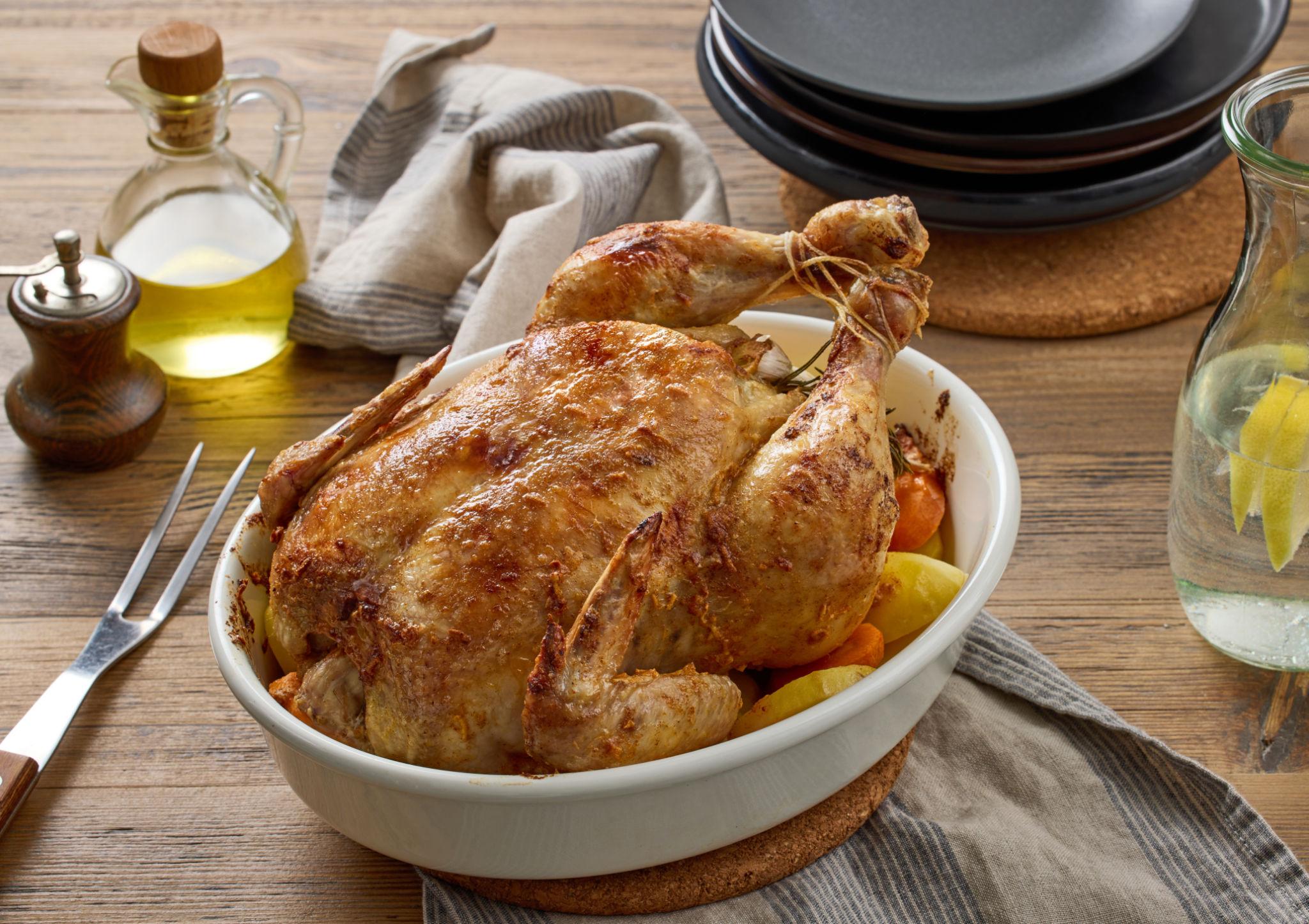 Lemon Herb Roast Chicken with Vegetables